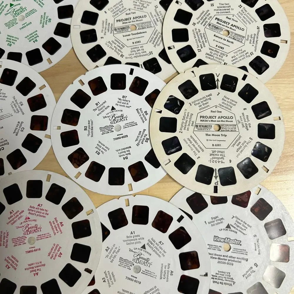 3D View Master Viewer & 9 Reels Disney Beauty & the Beast Project Apollo - Picture 3 of 4